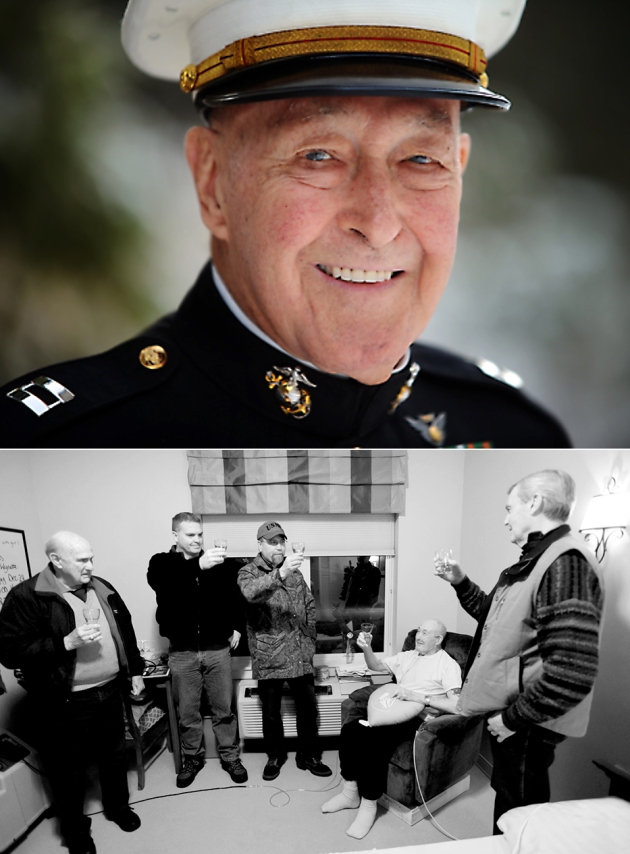 Last year I wrote a story about USMC Captain Wayne Bolton. This year for Christmas Wayne ended up recovering from triple-bypass surgery. But he wasn't alone for the holidays. The Marines turned out to Celebrate Christmas with him. Semper Fi!